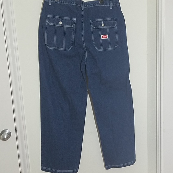 🆕️  High-Rise Wide-Leg Denim Trousers - Picture 3 of 5